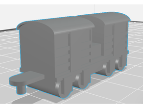 verilmiş mini sığırlar kamyonlar minyatür model Thomas Arkadaşlar tren 3d print model - Mito3D