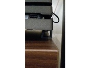 playstation 4 ps4 pro horizontal stand 3d print model - Mito3D