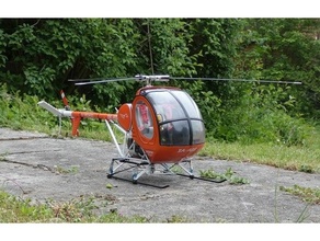 schweizer 300c Hughes 269 Hubschrauber Rahmen Teile rc 3d print model - Mito3D