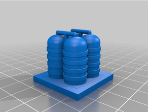 Greeblecity gas almacenamiento 3d print model - Mito3D