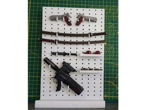 1 6 scale modular weapon rack hot toys 3d print model - Mito3D