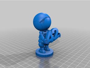 h2g2 Marvin heykel 3d print model - Mito3D