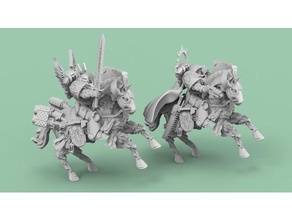 cybernetic horses angel knights 40k angelic cyborg horse horseman knight marine space warhammer 3d print model - Mito3D