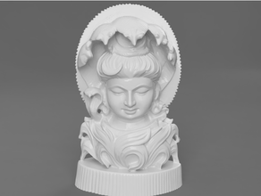 shiva bust divine snake hood beautiful carving god hindu india indian wood 3d print model - Mito3D