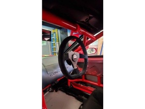 steering wheel hook race car roll cage 3d print model - Mito3D