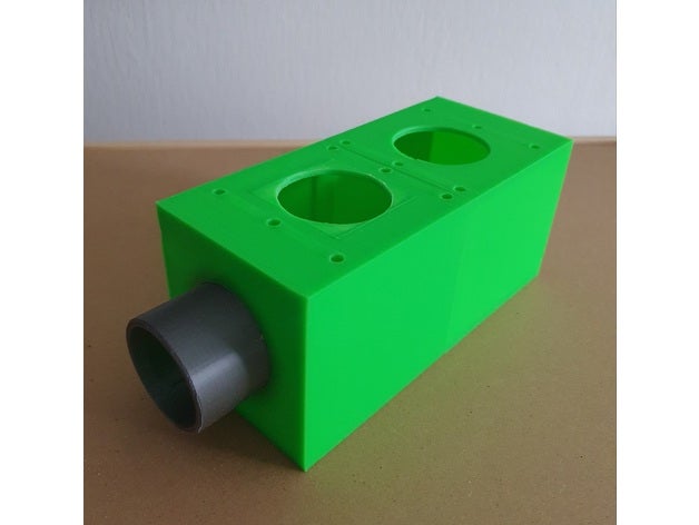 air distributor 2-fach-luft-verteiler absaugung werkstatt doityourself luftverteiler spneabsaugung staubabsaugung verteiler 3D print model - Mito3D