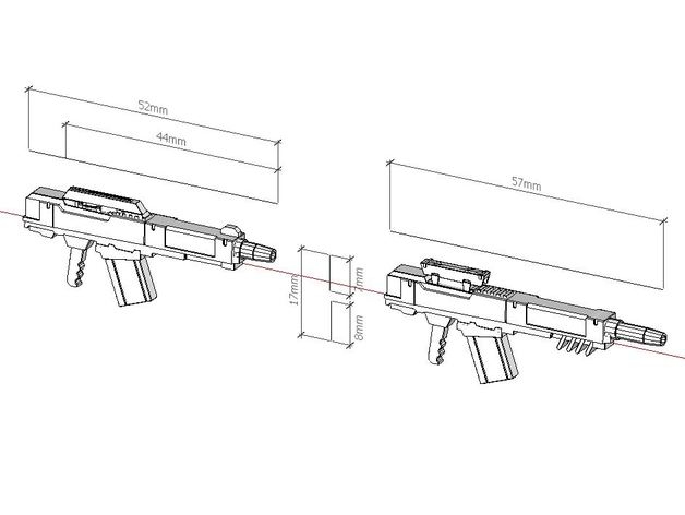 gun hexa gear vol2 124 kotobukiya 3D print model - Mito3D