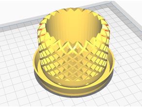 Vase Base ablassen Löcher 3d print model - Mito3D