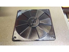 120mm adjustable fan vent mount cooling duct ventilation 3d print model - Mito3D