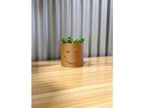 happy planter plant pot plants 3d print model - Mito3D