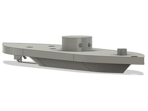 uss monitor Civil guerra revestido ferro navio 3d print model - Mito3D