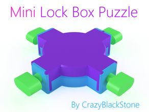mini fechadura caixa enigma pedra negra 3d print model - Mito3D