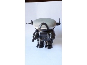 google mini robbie robot soporte prohibido planeta 3d print model - Mito3D