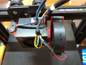 ender 3 pro parts cooling duckt fan 5015 3d print model - Mito3D