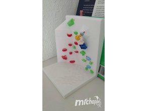 Felsbrocken cherst nder Buch Stand bouldern Backstein bcherstnder DEKO 3d print model - Mito3D