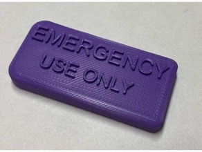 castidad emergencia llave soporte sellado caja llaves seguridad 3d print model - Mito3D