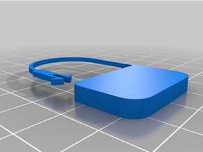 disposable plastic lock chastity tamper 3d print model - Mito3D