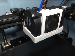 Satsana Ender 5 Dual 5015 Ventilator Remix Leitung 3d print model - Mito3D
