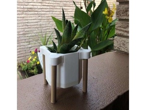 modern plant pot 3d print model - Mito3D