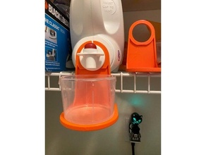laundry detergent measure cup hanging shelf 3d print model - Mito3D