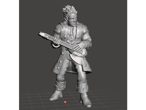 booty bo male half-elf skald pathfinder skullshackles 3d print model - Mito3D