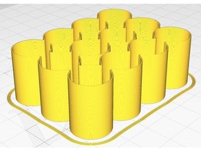 aa bateria suporte vaso modo 3d print model - Mito3D