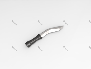 emile's knife - halo reach 3d print model - Mito3D