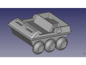 spazio 1999 Luna buggy 3d print model - Mito3D