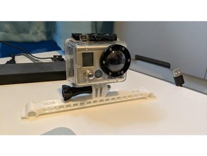 fantasma 4 aterrizaje engranaje gopro montar cámara zumbido 3d print model - Mito3D