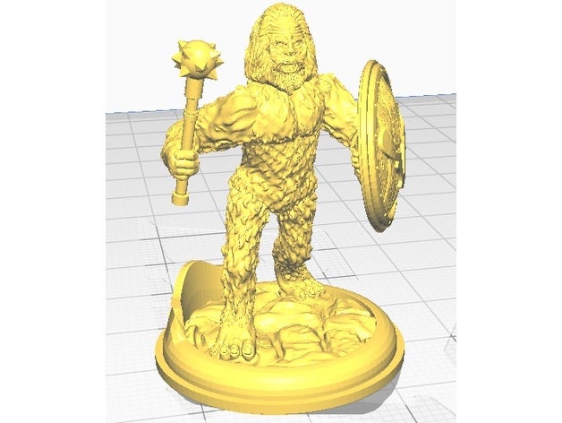 sasquatch Bigfoot Morgenstern Yeti 3D print model - Mito3D