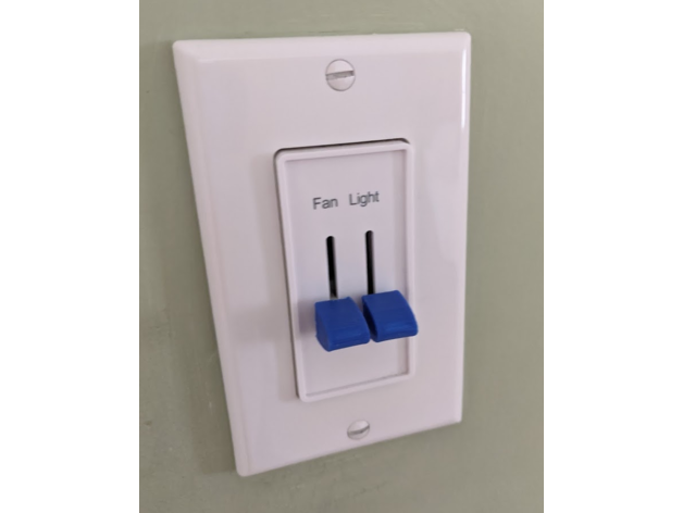 Lutron allodola dual dimmer cap + piolo pomello interruttore 3D print model - Mito3D