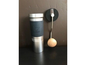 1zpresso jx pro handle hanger coffee grinder espresso kitchen organization organizer 3d print model - Mito3D