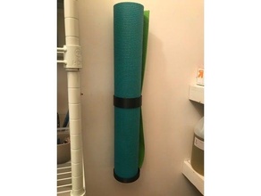 yoga mat wall mount holder organization hanger stand 3d print model - Mito3D