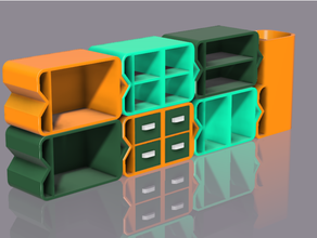 Desktop Lager modular studentische Herausforderung 3d print model - Mito3D