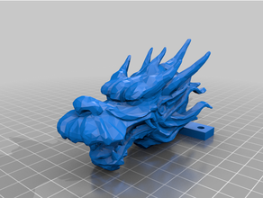 robot arm dragon head 3d print model - Mito3D