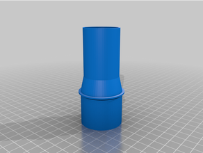 ryobi mitra squalo vuoto adattatore polvere tubo flessibile lavorazione legno 3d print model - Mito3D