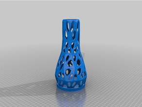 wireframe vaso base led 3d print model - Mito3D