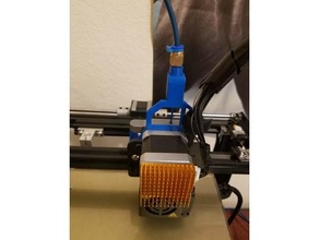 creality ender 3 5 mdd extruder & filament guide cr-10 direct drive ptfe tube mount 3d print model - Mito3D