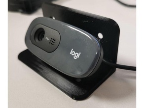 logitech c270 corner mount webcam octoprint holder 3d print model - Mito3D