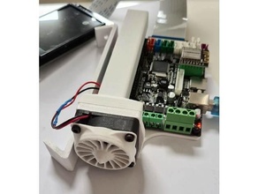 mks Robin nano35 Delta Halterung Kühlung Leitung kossel Makerbase Nano 3d print model - Mito3D