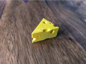 cartone animato formaggio portachiavi 3d print model - Mito3D