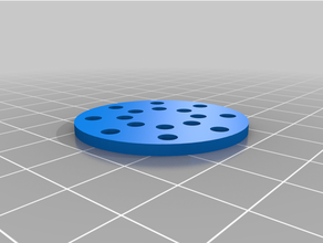 graflex pommel cap vent template 3d print model - Mito3D