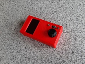 project case oled display arduino nano 9v battery box rotary encoder 3d print model - Mito3D