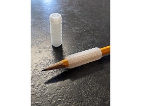 knurled pencil holder openscad pen pencilholder 3d print model - Mito3D
