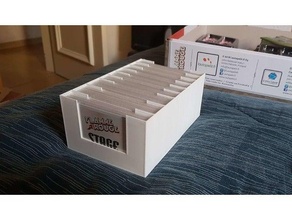 chama rouge cartas organizador jogo tabuleiro inserções coberta inserir 3d print model - Mito3D
