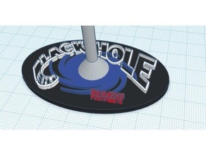 base vincent disney stand black hole 3d print model - Mito3D
