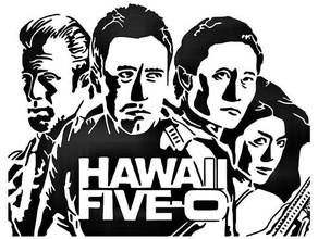 hawai 5 stencil cops cop drama police tv 3d print model - Mito3D