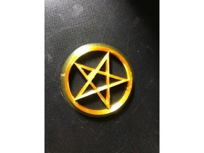 pentagramma pentargam stella wicca strega 3d print model - Mito3D