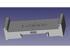 platinen halterung Hutschiene reg Lärm Schiene LOXONE 3d print model - Mito3D