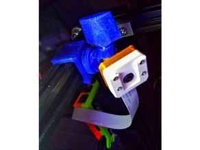 raspicam mount filter slot ender 5 camera pro octoprint raspberry pi 3d print model - Mito3D